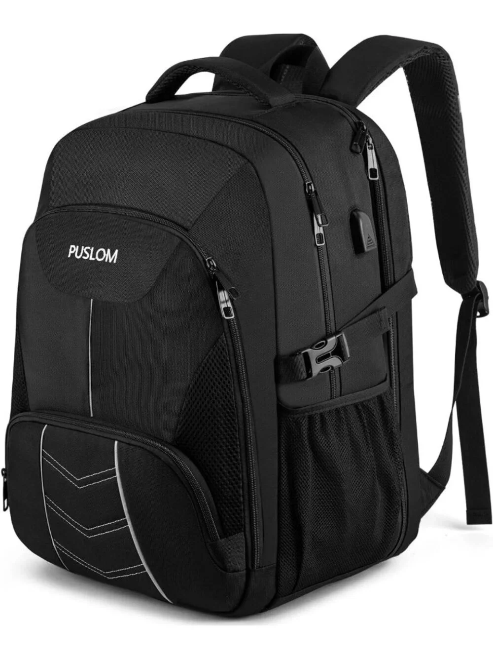 Extra Large 55L Travel Laptop Backpack with USB Port, TSA Approved, Heavy Duty